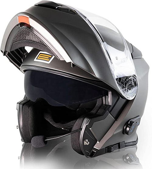 abatible casco moto bluetooth
