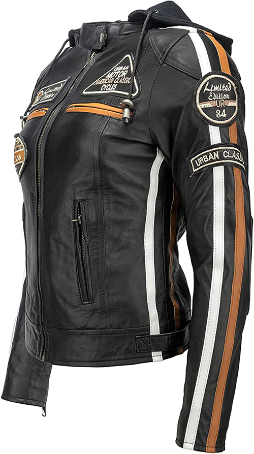 chaqueta moto mujer